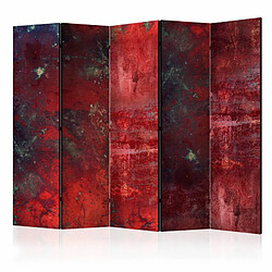 Paris Prix Paravent 5 Volets Red Concrete 172x225cm