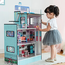 Avis Maison de poupée bois enfant fille inspirée de LOL Surprise mini-poupée bleu Teamson Kids TD-13111D