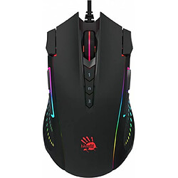 A4Tech Bloody J90S Souris de jeu ? Activée à 4 c?urs ? RVB personnalisable ? 8 000 CPI / 150IPS ? 6 modes de sniper ? 2 boutons de tir supplémentaires ? Axe X/Y réglable ? Bottes en métal X'Glide 