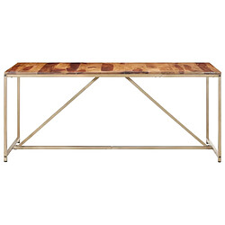 vidaXL Table à manger 180x90x76 cm Bois massif