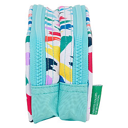 Trousse Fourre-Tout Double Benetton M513 Multicouleur (21 x 8 x 6 cm)