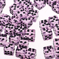 Acheter 50pcs acrylique dés six faces 12mm d6 dés pour d u0026 d dpg jeu de fête violet