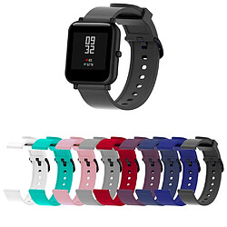 Avis Wewoo Bracelet pour montre connectée Dragonne Sport en silicone brillant Huami Amazfit Bip Lite version 20 mm bleu aqua