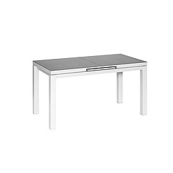 Table de jardin rectangulaire en aluminium gris perle Ibiza Perle - 6/8 places - Jardiline