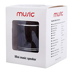 Wewoo Mini enceinte Bluetooth noir Mini Haut-Parleur Stéréo Portable, avec LED MIC et RVB Intégrées, Appels Mains Libres & Carte TF & AUX IN, Distance Bluetooth: 10m pas cher