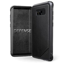 Xdoria Coque Defense Lux Cuir Noir Pour Galaxy S8 Plus