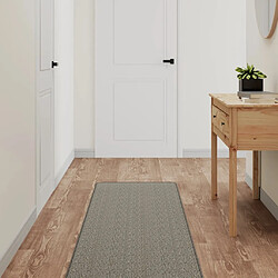 vidaXL Tapis de couloir aspect sisal argenté 50x150 cm