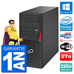 PC Tour Fujitsu Esprimo P720 Intel G3220 RAM 32Go Disque Dur 2To Windows 10 Wifi - Occasion