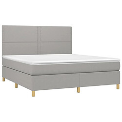 Avis Sommier à lattes,Cadre à lattes de lit pour Adulte matelas et LED Gris clair 160x200 cm -MN36382