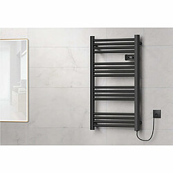 Sèche-serviettes électrique - Inertie Sèche - EMA - 500 W - Noir - WATTZ