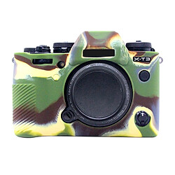 Wewoo Soft Silicone Housse de protection pour FUJIFILM XT3 Camouflage