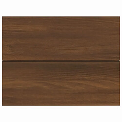 Acheter vidaXL Tables de chevet 2pcs Chêne marron 40x30x30cm Bois d'ingénierie