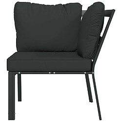 Avis Maison Chic Chaise de jardin avec coussin - Fauteuil d'extérieurs gris 76x76x79 cm acier -MN29752