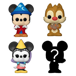 Zyx Music Sarl Pack de 4 figurines Funko Bitty Pop Disney Sorcerer Mickey