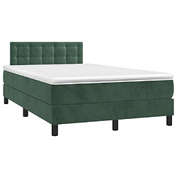 Avis Sommier à lattes LED,Cadre à lattes de lit avec matelas pour Adulte Vert foncé 120x200 cm -MN27309