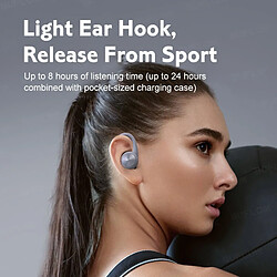 Acheter GUPBOO Bluetooth 5.0 Sports Active Noise Cancelling TWS Headphones Casque sans fil étanche avec affichage LED