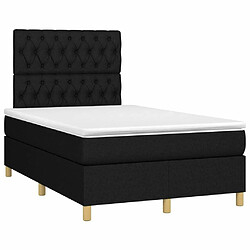 Avis Sommier à lattes,Cadre à lattes de lit et matelas et LED pour Adulte Noir 120x200 cm Tissu -MN23518