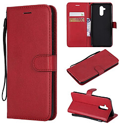 Etui en PU rouge pour votre Huawei Mate 20 Lite/Maimang 7 