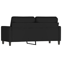 Acheter vidaXL Canapé à 2 places Noir 140 cm Velours