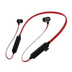 Wewoo Bluetooth 4.2 Sport Ecouteur sans fil Bluetooth, Carte de support (Noir Rouge) 