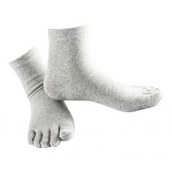 Avis 1 Paire De Chaussettes Confortables à Cinq Orteils En Coton Chaussettes Sport En Coton à Chaussettes Unis