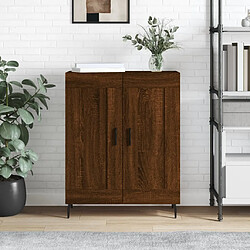 vidaXL Buffet chêne marron 69,5x34x90 cm bois d'ingénierie