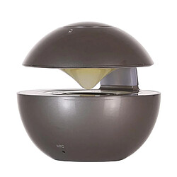 Yonis Enceinte Bluetooth Portable Lumière LED Autonomie 4h TF AUX Enceinte Bluetooth Mini Avec Lumières LED Autonomie 4h Mains-Libres Carte TF AUX Gris YONIS