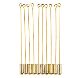 10 Pièces 7.1 Cm De Long Bouchon D'aiguille Revers Bâton Chapeau écharpe Broche Boutonnière Broche