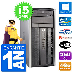 PC Tour HP Pro 6300 CMT Intel i5-2400 RAM 4Go Disque Dur 250Go Windows 10 Wifi · Occasion 