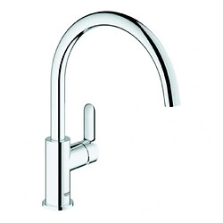 GROHE Robinet mitigeur mecanique evier Start Edge - Chrome