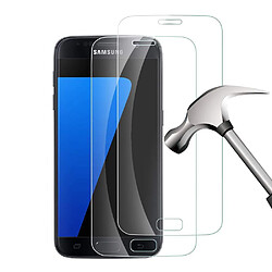 LaCoqueFrançaise Vitre Galaxy S7 Samsung transparente Vitre en Verre Trempé 