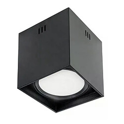 HOROZ ELECTRIC Plafonnier LED carré 10W 700lm 4200K Noir XL