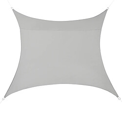 Voile d'Ombrage Lerma Carrée Gris Clair 4 x 4 m [en.casa]