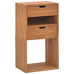 vidaXL Armoire de rangement 40x30x76 cm Bois de teck massif