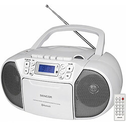 Radioodtwarzacz Sencor SPT 3907W CD, BT, KASETA biaÅ‚y 