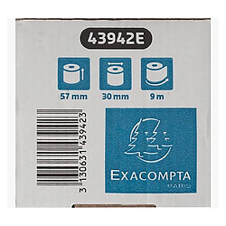 Bobines terminaux bancaires Exacompta 43942E - 57 x 30, L 9 m - 1 pli(s) - paquet de 20