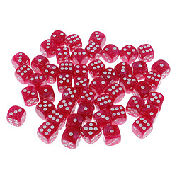 50 pièces dés à 6 faces dés numérique dés parti bar jeu de cartes accessoires rose rouge jeu de société Accessoires