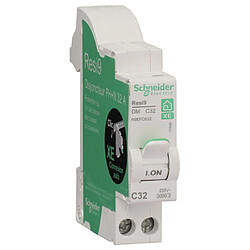 Schneider Electric Disjoncteur automatique Rési9 1P+N (32A Courbe C/ 3kA) Gamme XE - Schneider