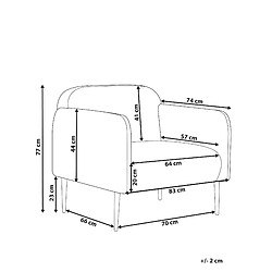 Avis Beliani Fauteuil Taupe STOUBY