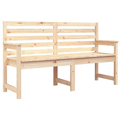 Maison Chic Banc de jardin | Banquette de jardin | Chaise Relax 159,5x48x91,5 cm bois massif de pin -MN12454