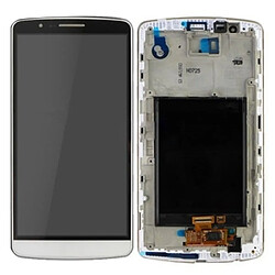 Wewoo Pour LG G3 / D850 blanc / D851 / D855 / VS985 pièce détachée LCD Affichage + Écran Tactile Digitizer Assemblée avec Cadre 