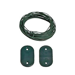 Ribimex Kit fixation vert pour brise-vue lot de 30 avec 4 mètres de fil