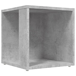 vidaXL Table d'appoint Gris béton 33x33x34,5 cm Bois d'ingénierie