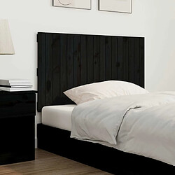 Avis Maison Chic Tête de lit scandinave pour lit adulte,Meuble de chambre murale Noir 108x3x60 cm Bois massif de pin -MN84587