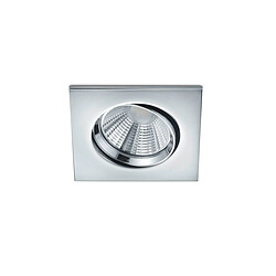 Lumière Downlight Encastrable Carré Moderne Chrome 3000K IP23