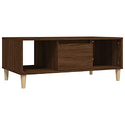 Maison Chic Table basse,Table Console Table d'appoint, Table pour salon Chêne marron 90x50x36,5 cm Bois d'ingénierie -MN93822