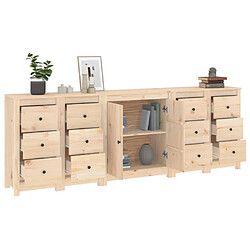 Acheter Maison Chic Buffet,Meuble de Rangement,commode pour salon,Cuisine 230x35x80 cm Bois massif de pin -MN78879