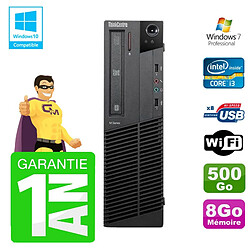 PC Lenovo M91p SFF Intel I3-2120 8Go Disque 500Go Graveur Wifi W7 · Occasion 