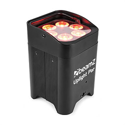 BeamZ BBP96 Uplight PAR 6x12W Projecteur LED 6 en 1 UV RVBAB 72W batterie - noir BeamZ 