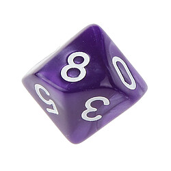 Avis 20 pièces dix faces dés d10 meurt pour d u0026 d rpg mtg jeu de partie prop rouge et violet